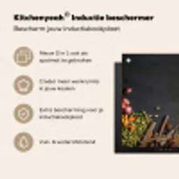 Stilleven van Specerijen en Aroma's Inductie beschermer vinyl 3mm middel -zzzzzzusp-haakje_NL