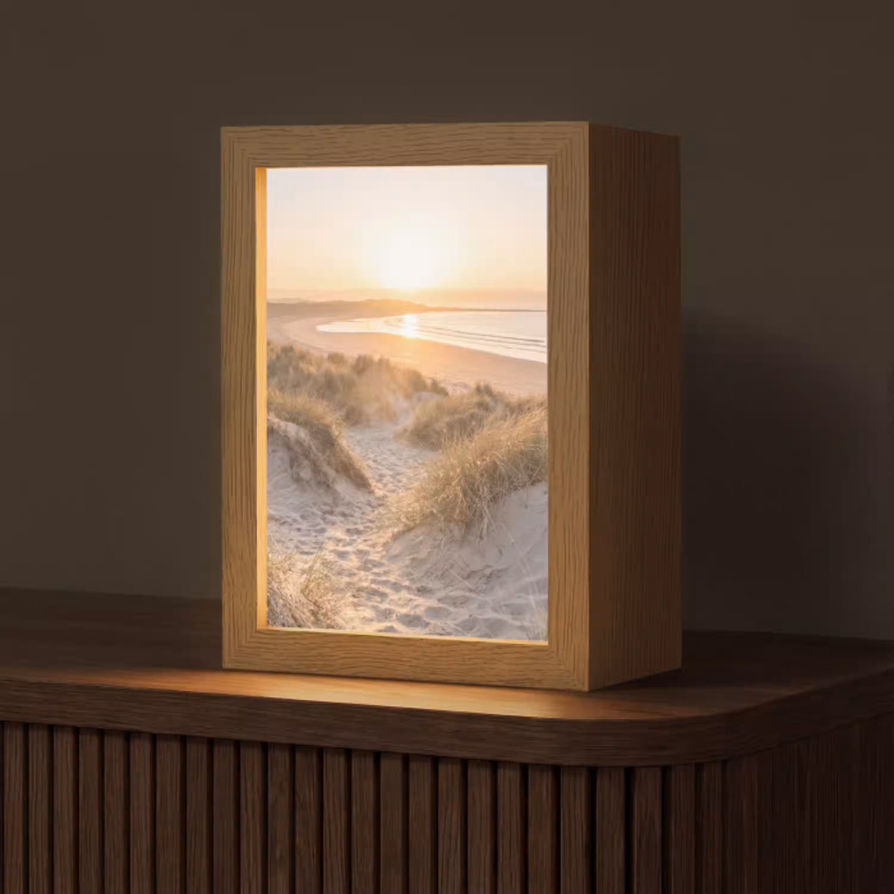 Duinen - Strand - Zee Light Box met kabel (Tafellamp) klein -z3d_website