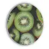 Kiwi - Fruit - Groen Akoestische PET Vilt - Rond klein -3d