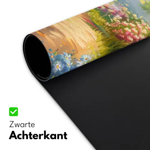 Natuur - Landschap - Bloemen - Kleurrijk Muismat XXL klein -sfeer2