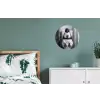 Pinguïn - Telefoon - Toilet - Zwart - Wit Wandcirkel aluminium klein -slaapkamer