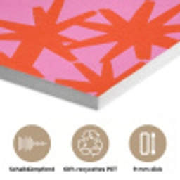 Modern - Sterren - Roze PET vilt klein 837 -closeup_DE