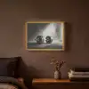 Halter - Gewichten - Zwart Light Box met batterij (Wandlamp) middel -sfeer4