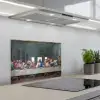 Het laatste avondmaal - Leonardo da Vinci keuken achterwand spatscherm klein -3d_schuin