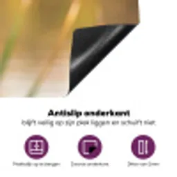 IJsvogel - Tak - Water - Kleurrijk - Levendig Inductie beschermer vinyl 3mm klein -zzzzzzz-cc-onderkant