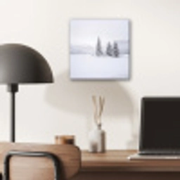 Fijnsparren - Sneeuw - Winter - Landschap - Stilte aluminium wit klein -sfeer5