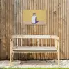 Glazen - Fles - Illustratie - Melk Tuinposter op houten frame 2 cm dik klein -sfeer4