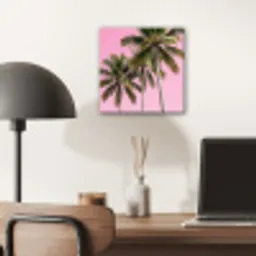 Palmboom - Tropisch - Pink aluminium wit klein -sfeer5