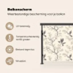 Takken - Vogels - Beige Balkonbeschermer Duitsland klein 596 -specs_NL