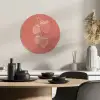 Minimalistisch - Illustratie - Aardbei - Tak KitchenYeah - Keuken - Wandcirkel Forex klein -sfeer2