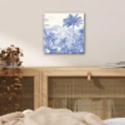 Tropisch - Jungle - Blauw aluminium wit klein -sfeer3
