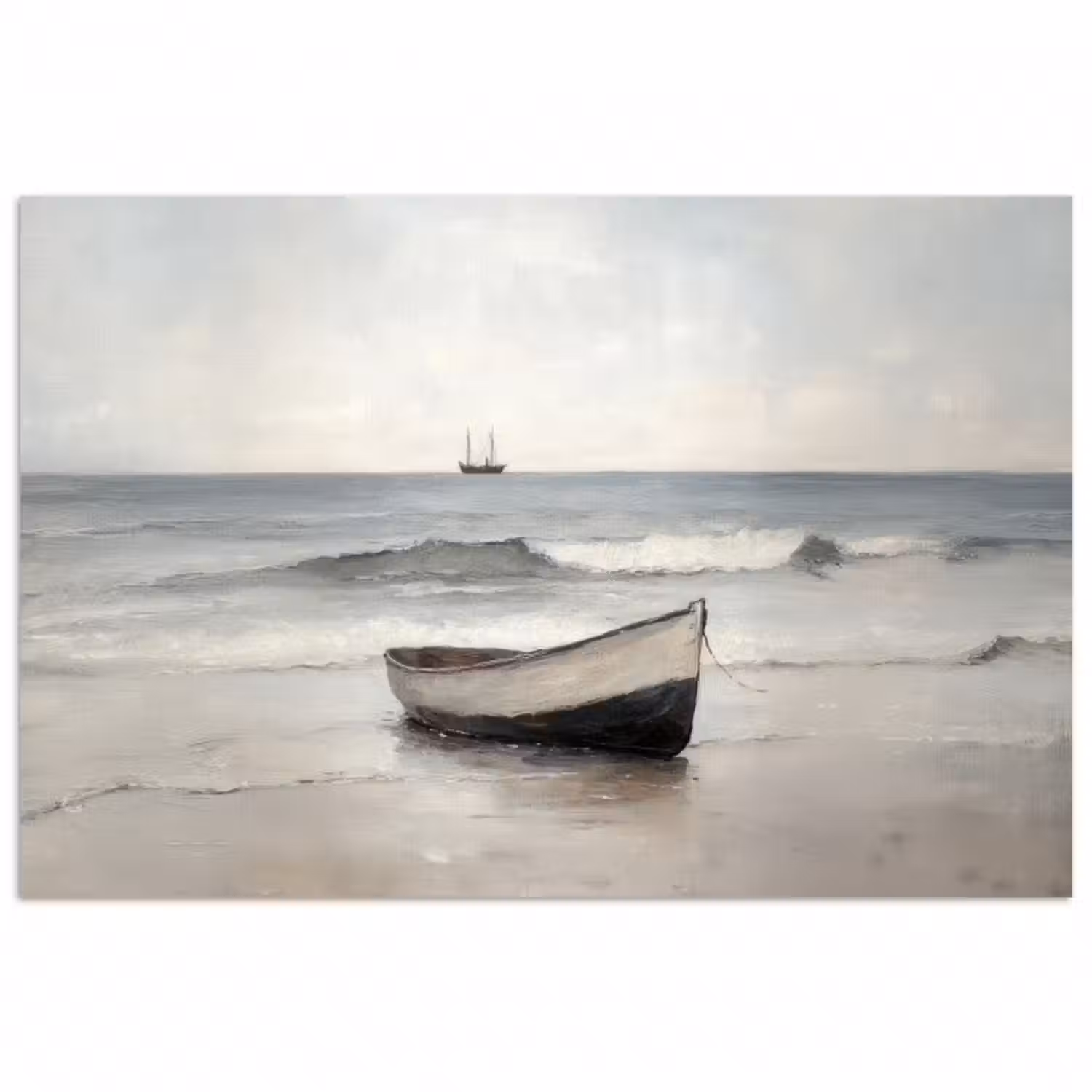 Poster - Ruderboot - Meer - Horizont
