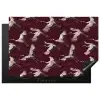 Kraanvogels - Klassiek - Bordeaux Inductie beschermer vinyl 3mm klein 276 -3d
