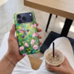 Kolibrie - Bloemen - Natuur - Kleurrijk Toughcase MagSafe Apple iPhone 17 Pro Max klein -Sfeer1M