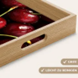 Rood - Fruit - Kersen Dienblad Rechthoek middel -USP_HandgreepDE