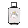 Kleine prinses met hartjes Kinderkoffer - Zwart klein -3d
