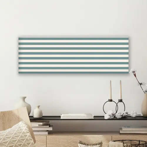 Strepen - Modern - Blauw canvas 2cm klein 828 -sfeer6