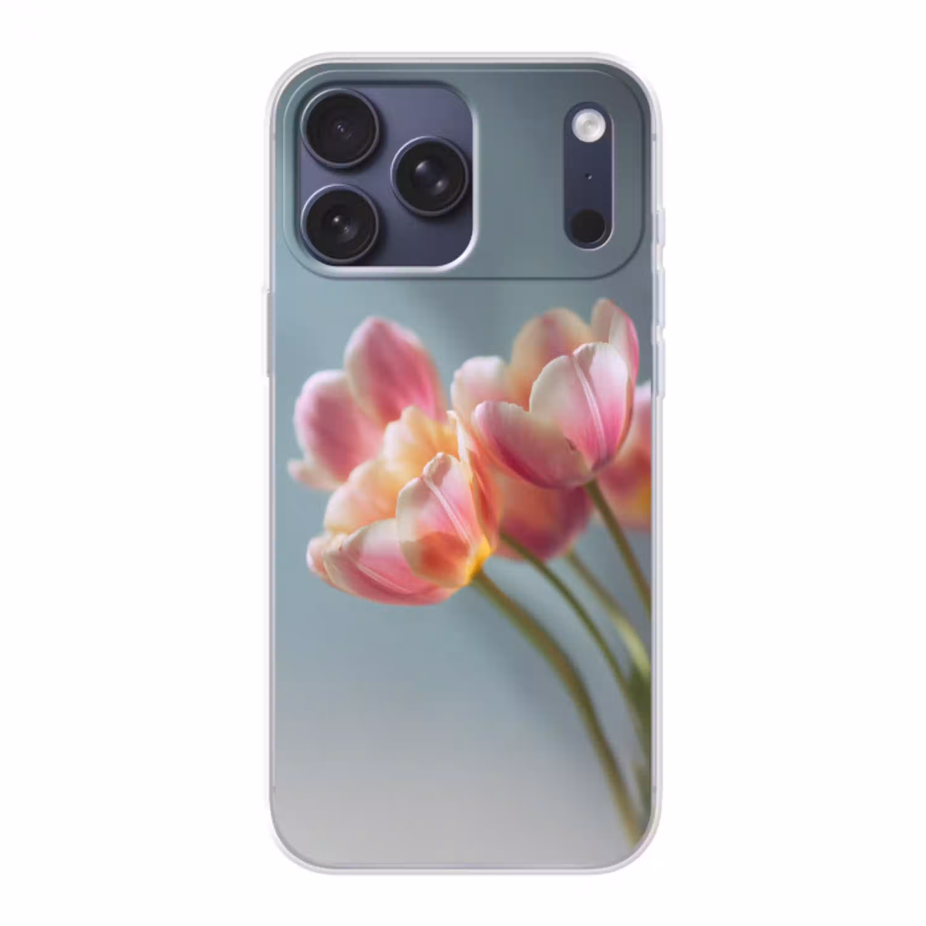 Tulpen - Roze - Stelen Telefoonhoesje iPhone 17 Pro Max klein -3d