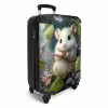 Muis - Bos - Bloemen - Illustratie - Bosdieren NBS - Handbagage koffer - Unisex middel -productfoto_3d