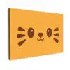 Kat - Simplistisch - Oranje - Vrolijk canvas 2cm klein -z3d