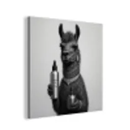 Lama - Flessen - Zwart - Wit aluminium wit klein -3d