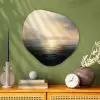 Zon - Horizon - Zee Wandcirkel Organisch Plexiglas middel -sfeer2