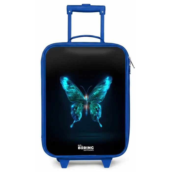 Magische digitale vlinder Kinderkoffer - Blauw klein -zz3dotto