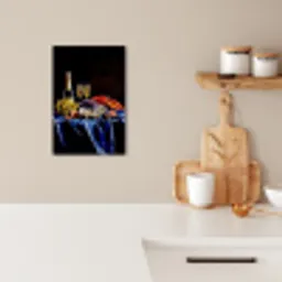 Champagne - Luxe - Oesters KitchenYeah - Keuken - Canvas klein -sfeer1