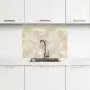 Beige - Reliëfstructuur - Natuursteen keuken achterwand 2 middel 865 -3d