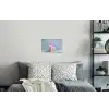 Dier - Ballon - Pasteltinten - Glanzend Muursticker klein -slaapkamer