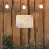 Golvende vormen - Abstract - pastel tuinposter los doek klein -sfeer1