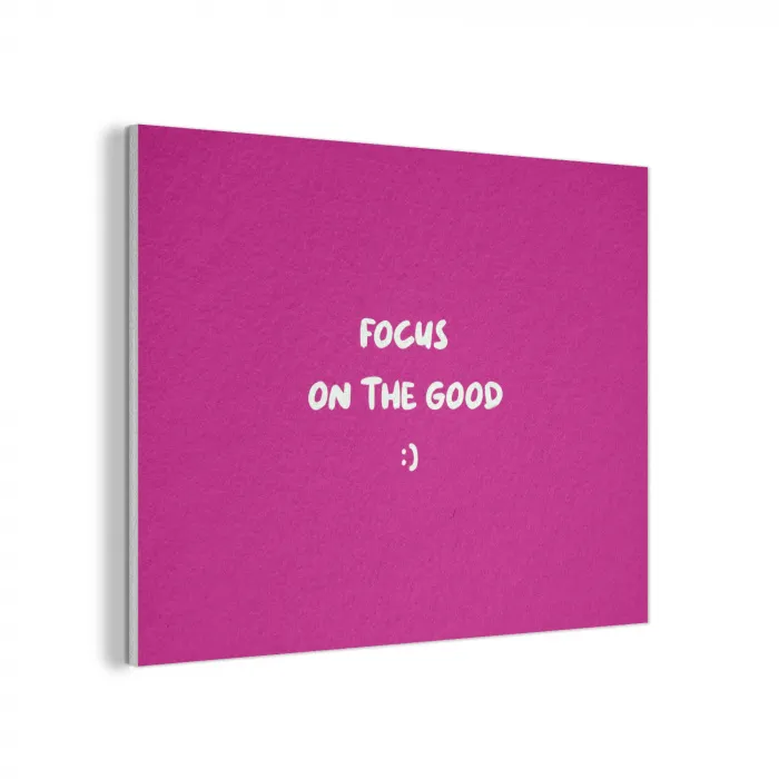 Focus - Smiley - Roze PET vilt klein -3d
