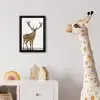 Hert - Dieren - Gewei - Kinderen - Meisjes - Jongens fotolijst zwart zonder passe partout klein -usfeer4_kinderkamer