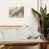 Hazestaartgras - Wit - Zonlicht tuinposter los doek klein -sfeer7