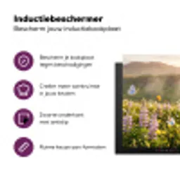 Vlinders - Waterval - Bloemenveld Inductie beschermer vinyl 3mm klein -zzzzzzz-cc-usp