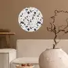 Terrazzo -  Patroon - Kleurrijk - Klei Wandcirkel behangsticker klein 186 -sfeer1