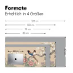 Bloemen - Vogels - Bloemen Muismat XXL klein -ysfeer5_duits