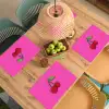 Kers - Roze - Fruit Placemat vinyl groot -zzsfeer5_Kitchenyeah-website