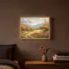 Landschap - Illustratie - Natuur Light Box met batterij (Wandlamp) middel -sfeer4