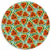 Watermeloen - Zomers - Fruit Wandcirkel plexiglas klein 852 -3d