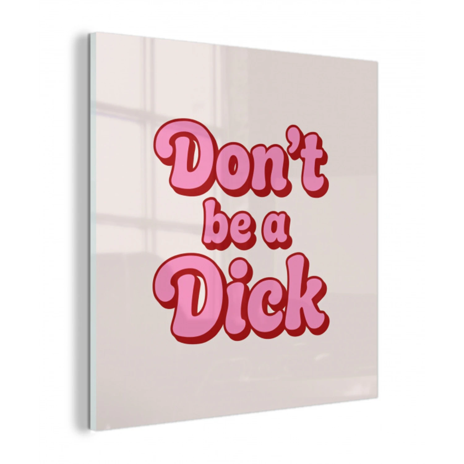 Tekst - Boodschap - Roze plexiglas 5mm klein -z3d