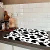 Vormen - Zwart - Onregelmatig Inductie beschermer vinyl 3mm klein 276 -sfeer3