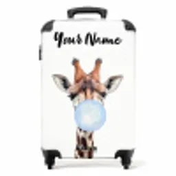 Kauwende Kobus blauw NBS - Handbagage koffer - Kinderen Unisex middel -productfoto_recht