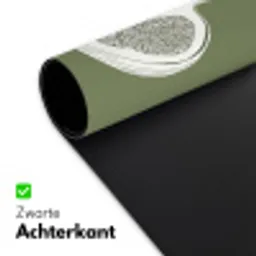 Vijgen - Minimalistisch - Getekend - Mosgroen Muismat XXL klein -sfeer2