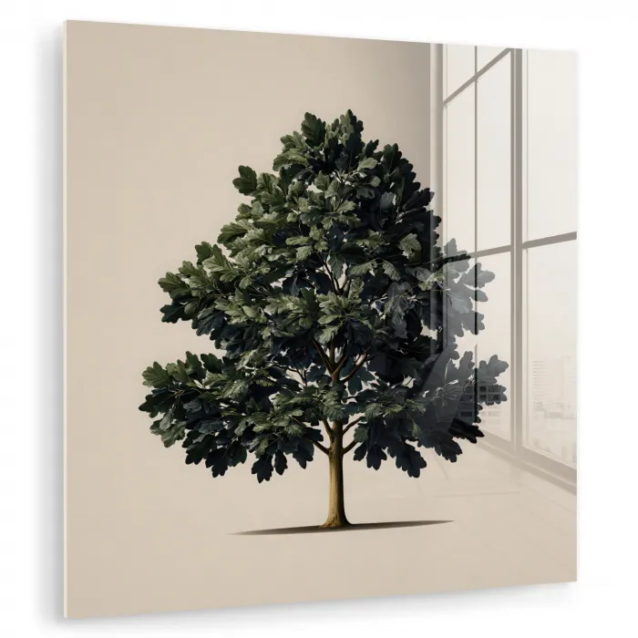 Eikenboom - Schaduw - Egaal plexiglas 5mm klein -zzzproduct_nieuw
