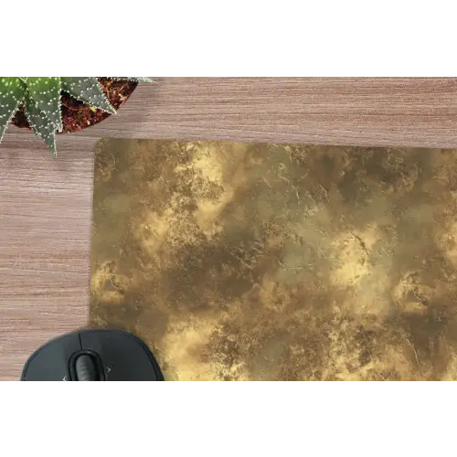 Antiek - Metaallook - Goud muismat rubber klein 262 -closeup