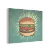 Hamburger - Illustratie - Sla - Kaas PET vilt klein -3d