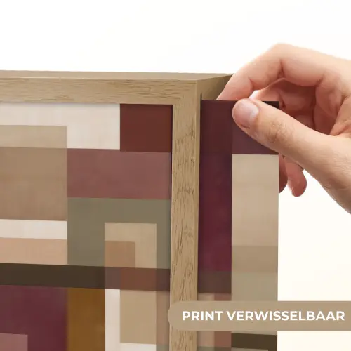 Modern - Geometrie - Kleurrijk Light Box met batterij (Wandlamp) middel 907 -USP_websiteprintNL