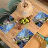 Trap - Huizen - Berglandschap - Zee Placemat vinyl groot -zzsfeer5_Kitchenyeah-website
