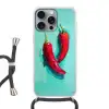 Chilipepers - Geverfd - Rood Hoesje iPhone 16 Pro Max met koord klein -3d
